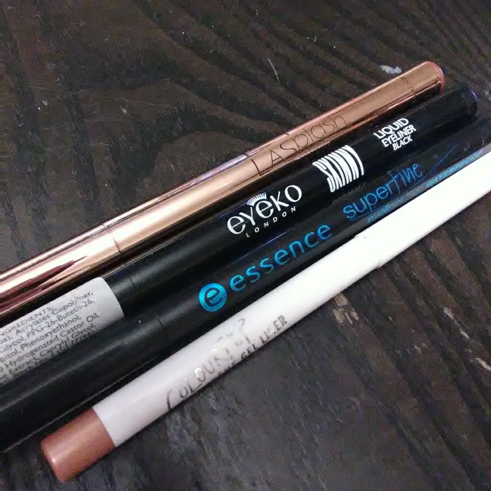4 liquid eye liners lot